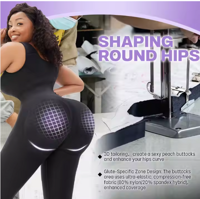 Post surgery stage 2 3 faja shapewear knee length