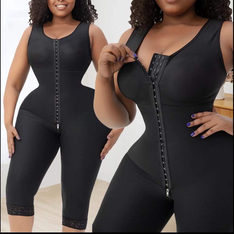 Post surgery stage 2 3 faja shapewear knee length