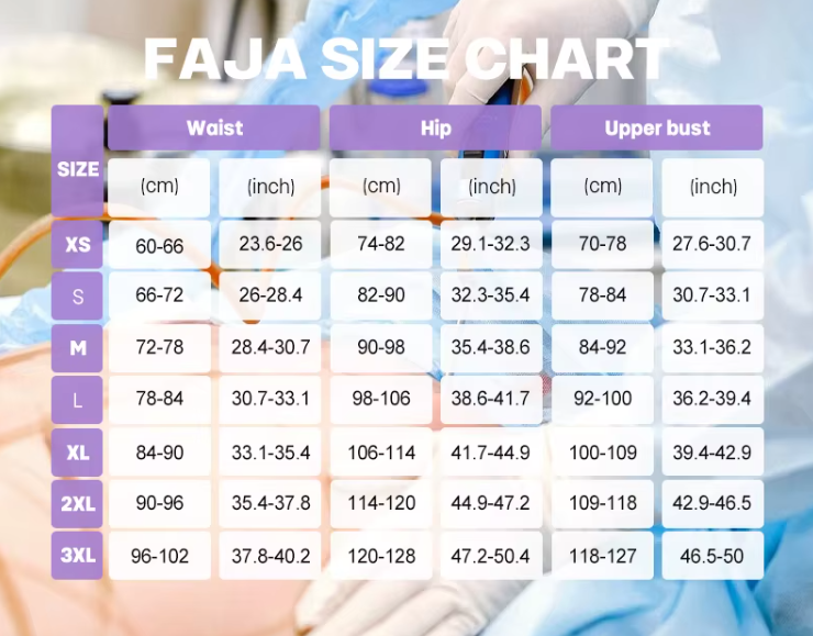 Post surgery stage 2 3 faja shapewear knee length